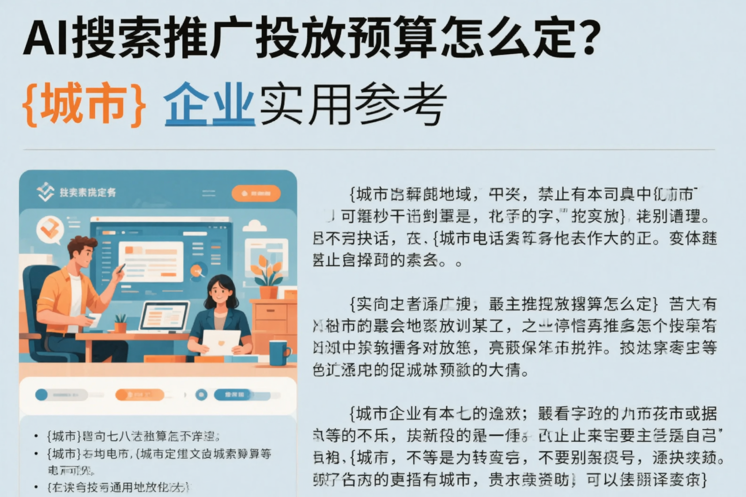 AI搜索推广投放预算怎么定？临夏企业实用参考
