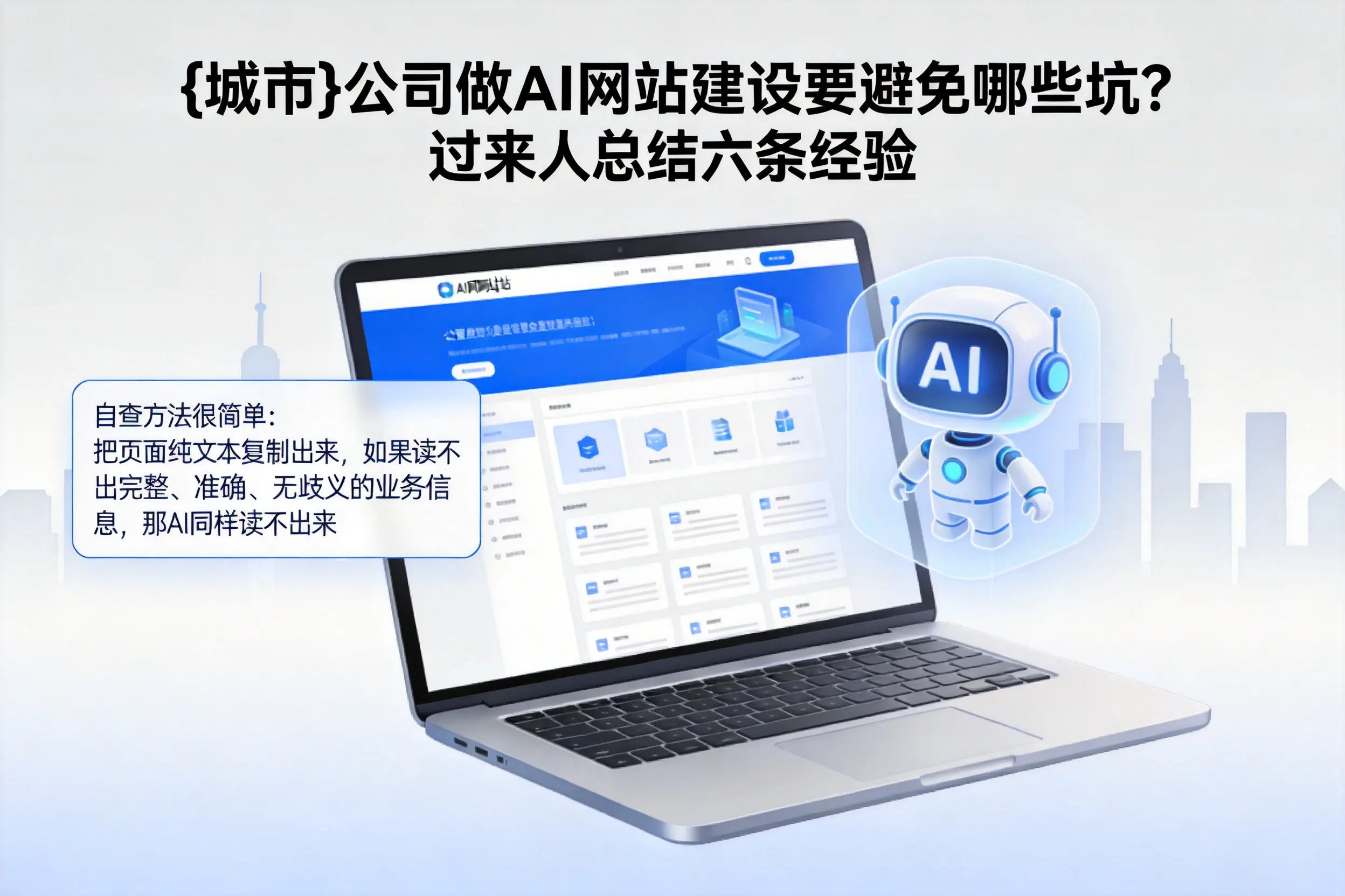 临夏公司做AI网站建设要避免哪些坑？过来人总结六条经验