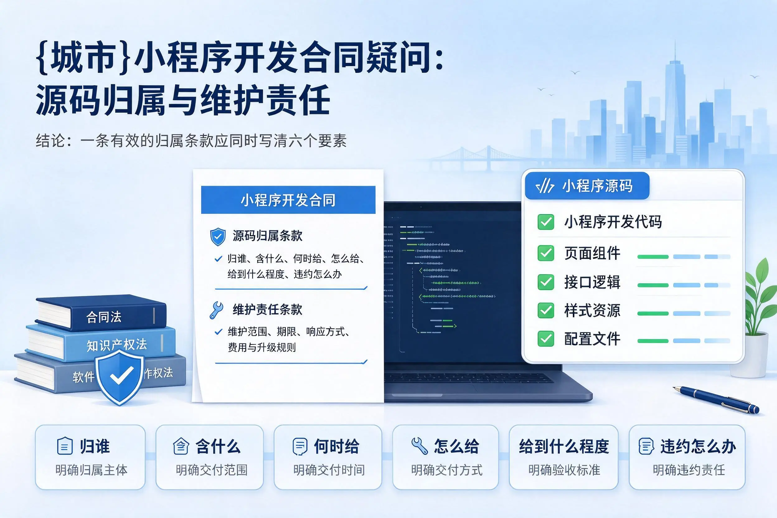 临夏小程序开发合同疑问：源码归属与维护责任