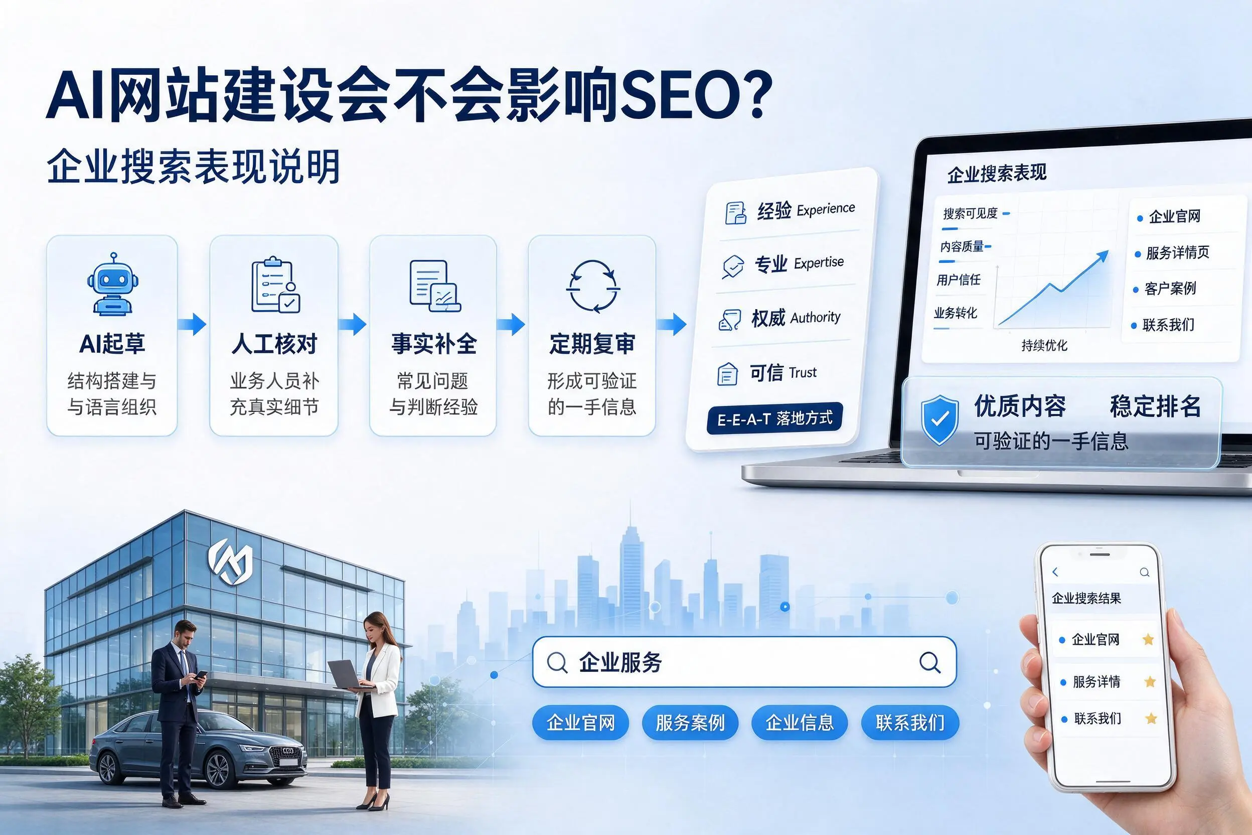 AI网站建设会不会影响SEO？临夏企业搜索表现说明