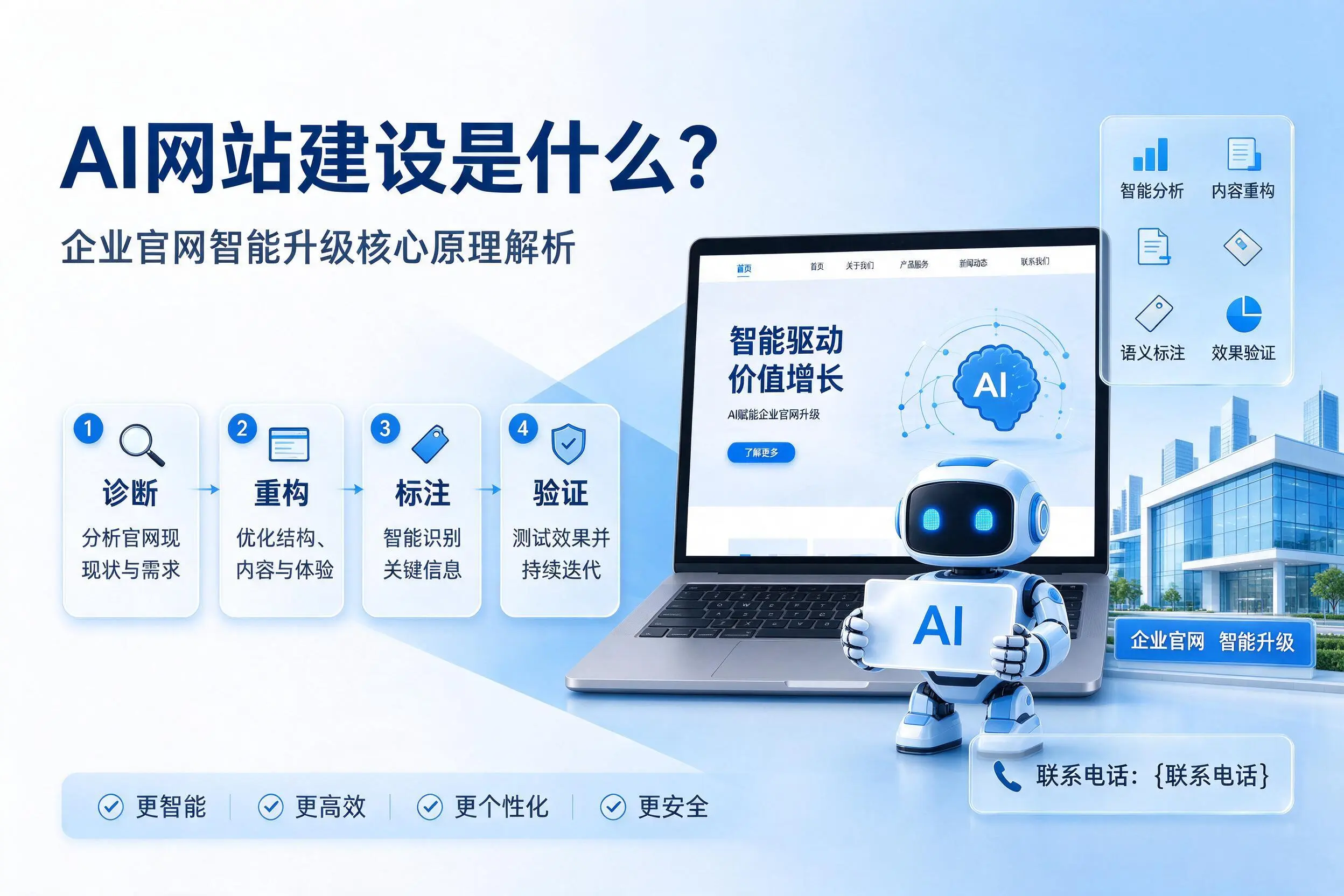 AI网站建设是什么?临夏企业官网智能升级核心原理解析